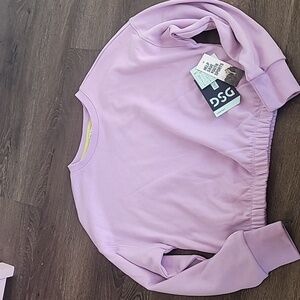 DSG Girls' Cinch Bottom Crew Neck Lilac Fields